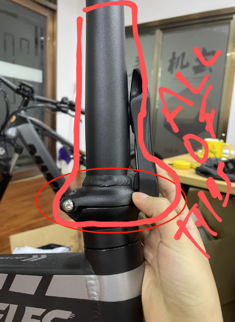 PX6 Handlebar Upper Stem