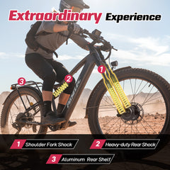 PASELEC TX29 1500W Peak Dual Motor 27.5"*3.0 eMTB