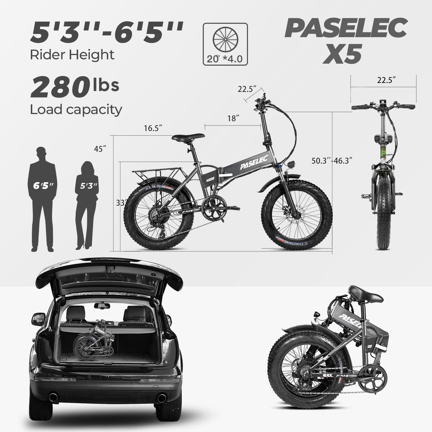 Paselec PX5 Foldable Electric Bike