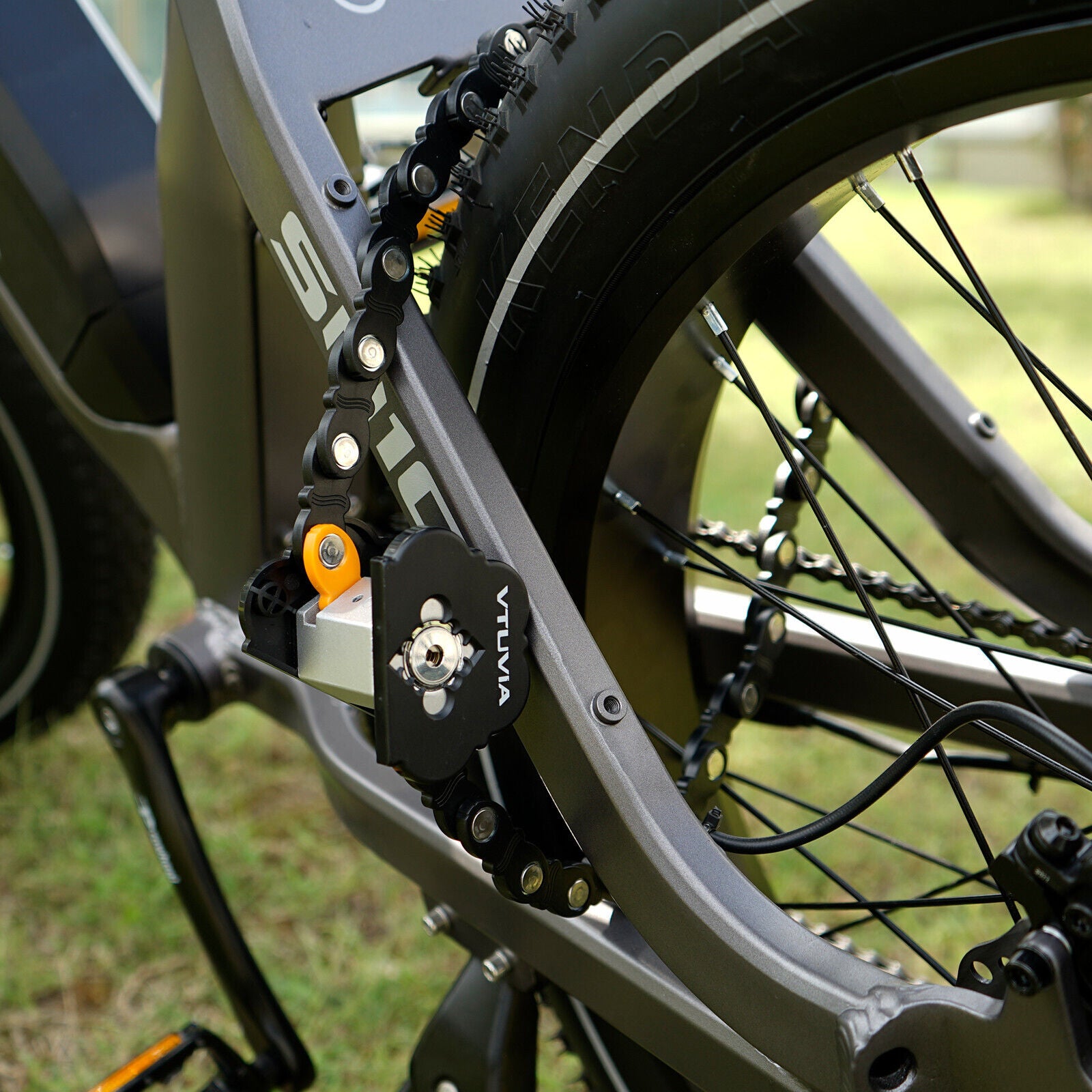Ebike Folding Lock Foldable Bike Chain Composite Steel Lock Bracket